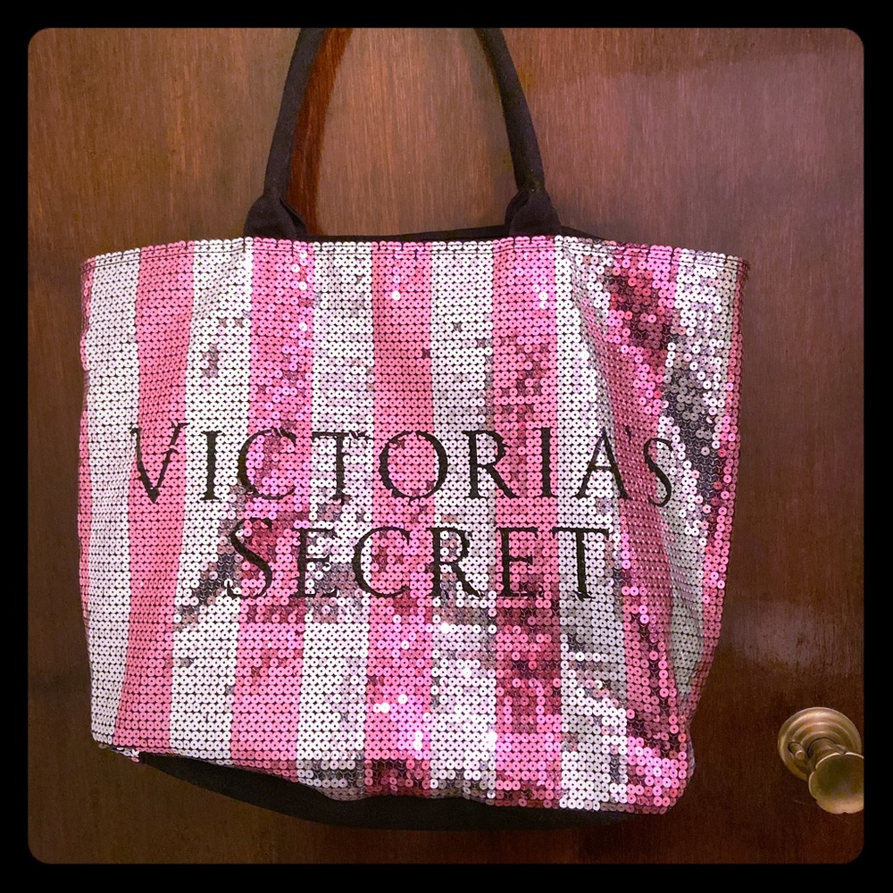 Victoria’s Secret sequined tote bag